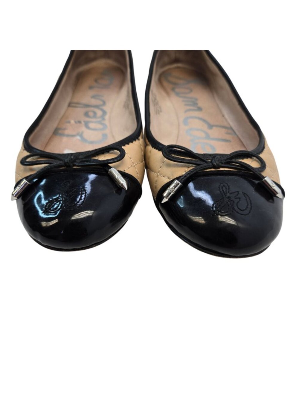 Sam Edelman Leather Becka Cap Toe Ballet Flats Size 8.5M - Picture 5 of 10